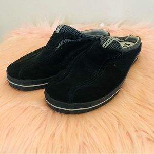 Keds Black Suede Flat Clogs Sz 8